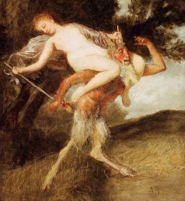 Ninfa e Pan, 1874